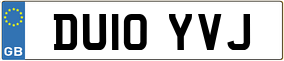 Trailer License Plate